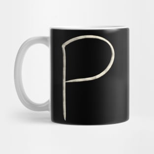 Hand Drawn Letter P Mug